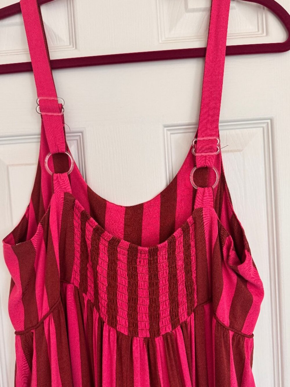 Pink summer maxi dress size large - Picture 4 of 5
